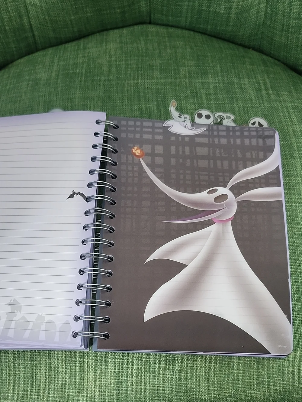 Purple Jack Skellington Spiral Notebook